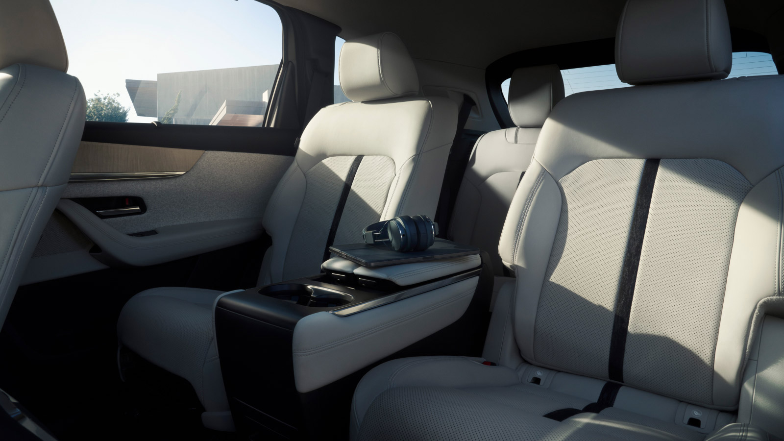 Interior of the Mazda CX-90 luxury family car